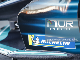 Michelin official tyre supplier of DPPI during the ABB Formula E Championship official pre-season test at Circuit Ricardo Tormo in Valencia...