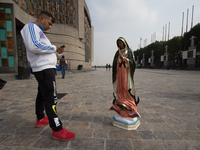 Pilgrims from different states of the Mexican Republic visit the shrine of the Virgin of Guadalupe to pray, give thanks or simply visit the...