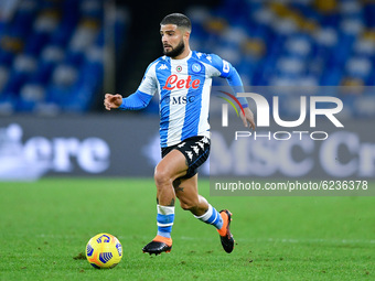 Lorenzo Insigne of SSC Napoli during the Serie A match between SSC Napoli and AS Roma at Stadio San Paolo, Naples, Italy on 29 November 2020...