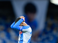 Lorenzo Insigne of SSC Napoli looks dejected during the Serie A match between SSC Napoli and AS Roma at Stadio San Paolo, Naples, Italy on 2...