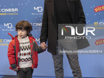 David de Maria  attends the photocall of the premiere of Pica Pica Navidad Navidad Musical in Cinesa La Moraleja Madrid, Spain, on December...