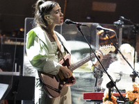 the singer Ana García Perrote the indie rock band Hinds during their performance at the Real theater, in the Reyes concert with the municipa...