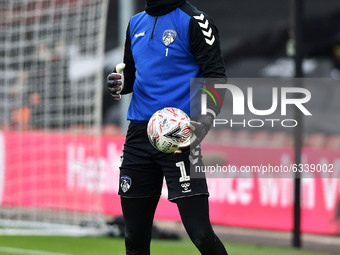  Oldham Athletic's Ian Lawlor (Goalkeeper) before the FA Cup match between Bournemouth and Oldham Athletic at the Vitality Stadium, Bournemo...