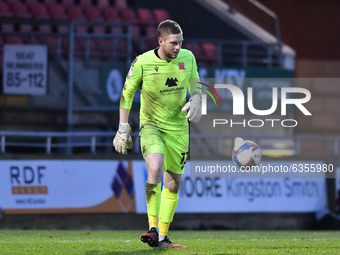 Mark Halstead of Morecambe during the Sky Bet League Two match between Leyton Orient and Morecambe at The Breyer Group Stadium on January 16...