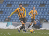 Cambridges Greg Taylor during the Sky Bet League 2 match between Colchester United and Cambridge United at the Weston Homes Community Stadiu...