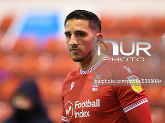 
Anthony Knockaert (28) of Nottingham Forest during the Sky Bet Championship match between Nottingham Forest and Middlesbrough at the City G...