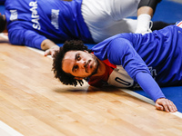 Shane Larkin of Anadolu Efes during warm-up ahead of the EuroLeague Basketball match between Zenit St. Petersburg and Anadolu Efes Istanbul...