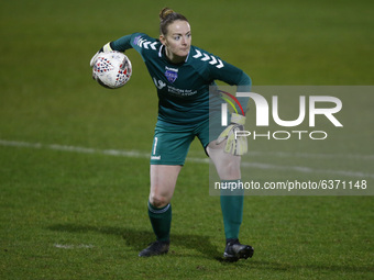 Hannah Reid of Durham W.F.C during  FA Women's Continental Tyres League Cup Quarter Final match between West Ham United Women and Durham Wom...