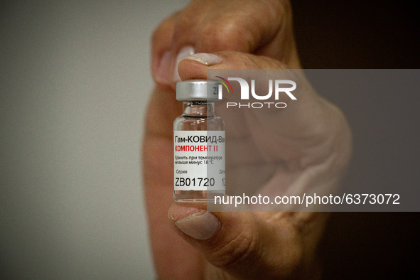 A view of Sputnik V vaccine in Buenos Aires, Argentina, on January 22, 2021. 