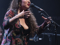 The singer Silvia Perez Cruz performs during a concert at the Teatro Circo Price on January 26, 2021 in Madrid, Spain. Silvia Perez's concer...