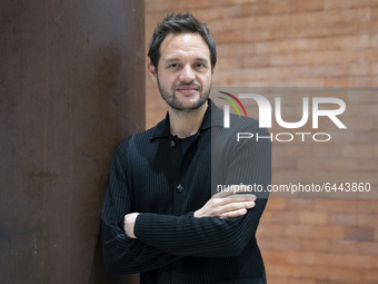 Director Filippo Meneghetti poses during the portrait session in Madrid on February 16, 2021 Spain (