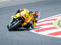 Edgar Pons of the Paginas Amarillas HP40 Junior  team during the Moto2 Qualifying Practice in the FIM CEV Repsol 2015 which was held at the...