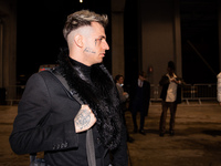 Achille Lauro attends the Marcelo Burlon fashion show during Milan Men's Fashion Week Fall/Winter 2020/2021 on January 11, 2020 in Milan, It...