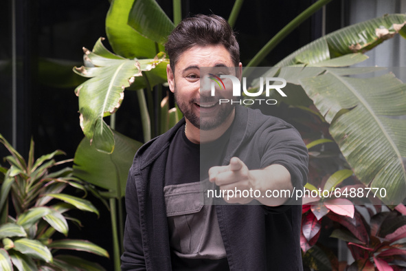 Spanish singer Miguel Poveda poses during the portrait session in Madrid, Spain, on March 3, 2021 