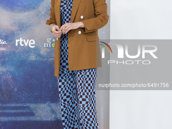 Actress Guiomar Puerta attends 'Estoy Vivo' photocall at RTVE on March 04, 2021 in Madrid, Spain. (