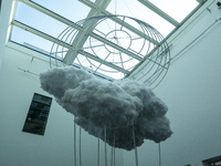 ‘Landscape of clouds (2013-2021) ’ by Artist Keith Lam inside the ‘Not a Fashion Store’ art exibition in Hong Kong, Thursday, March 18, 2021...