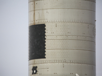 Starship SN11's thermal protection tiles at SpaceX's South Texas launch site in Boca Chica, Texas on March 25th, 2021.  (