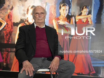 The filmmaker Carlos Saura attends the presentation of the exhibition 'Carlos Saura and dance' at the Fernan Gomez Theater in Madrid, Spain...