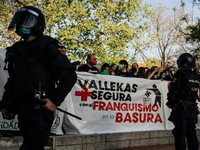 The Spanish far-right party presents the electoral list in the working-class neighborhood of Vallecas, Madrid, Spain on April 7, 2021. Anti-...