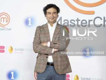 Pepe Rodriguez attends 'Masterchef 9' photocall att RTVE Prado del Rey on April 08, 2021 in Madrid, Spain (