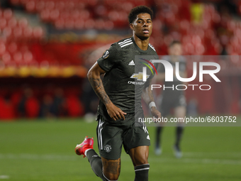 Marcus Rashford, of Manchester United during the UEFA Europa League Quarter Final leg one match between Granada CF and Manchester United at...