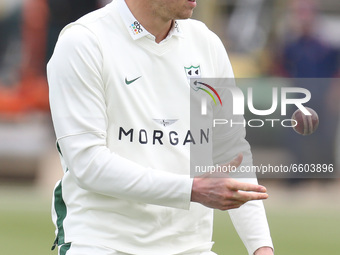  Worcestershire's Charlie Morris   during  LV Championship Group 1 Day One of Four between Essex CCC and Worcestershire CCC at The Cloudfm C...