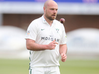   Worcestershire's Joe Leach  during  LV Championship Group 1 Day One of Four between Essex CCC and Worcestershire CCC at The Cloudfm County...