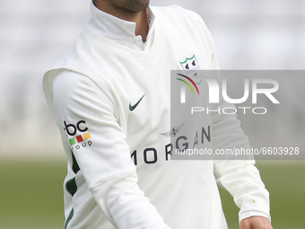  Worcestershire's Brett D'Oliveira   during  LV Championship Group 1 Day One of Four between Essex CCC and Worcestershire CCC at The Cloudfm...