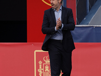 Jorge Vilda head coach of Spain gives instructions during the Women's International Friendly match between Spain and Netherlands on April 09...