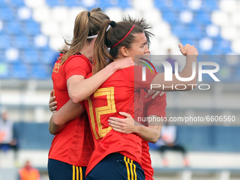 Patri Guijarro of Spain celebrate his side first goal during the International Friendly Women match between Spain v Netherlands at the Estad...