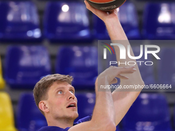 Artem Pustovyi during the match between FC Barcelona and FC Bayern Munich, corresponding to the week 34 of the Euroleague, played at the Pal...