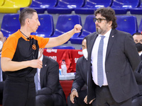 Andrea Trinchieri during the match between FC Barcelona and FC Bayern Munich, corresponding to the week 34 of the Euroleague, played at the...