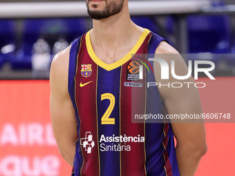 Leo Westermann during the match between FC Barcelona and FC Bayern Munich, corresponding to the week 34 of the Euroleague, played at the Pal...