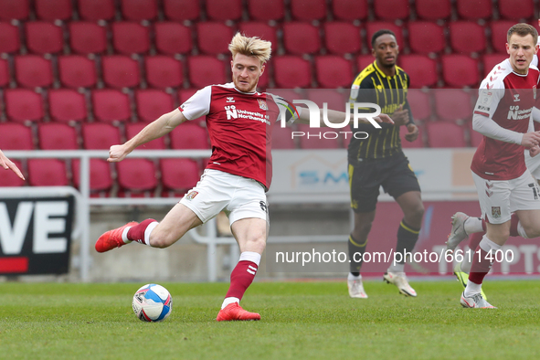 Northampton Town's Ryan Watson during the first half of the Sky Bet League 1 match between Northampton Town and Bristol Rovers at the PTS Ac...
