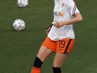 Jill Roord of Netherlands during the warm-up before the Women's International Friendly match between Spain and Netherlands on April 09, 2021...