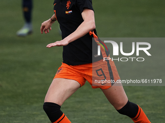 Anna Miedema of Netherlands in action during the Women's International Friendly match between Spain and Netherlands on April 09, 2021 in Mar...