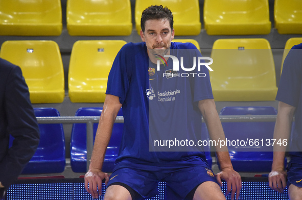 Pau Gasol during the match between FC Barcelona and Real Madrid, corresponding to the week 30 of the Liga Endesa, played at the Palau Blaugr...