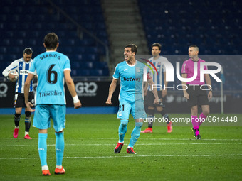 Ruben Perez during the match between RCD Espanyol and FC Fuenlabrada, corresponding to the week 32 of the Liga Smartbank, played at the RCDE...