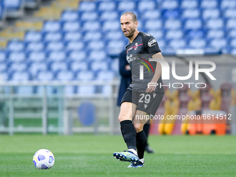 Lorenzo De Silvestri of Bologna FC during the Serie A match between AS Roma and Bologna FC at Stadio Olimpico, Rome, Italy on 11 April 2021....