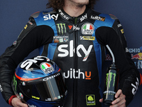 Marco Bezzecchi (#72) of Italy and Sky Racing Team VR46 Kalex during the qualifying of Gran Premio Red Bull de España at Circuito de Jerez -...