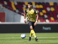 Adam Masina of Watford controls the ball during the Sky Bet Championship match between Brentford and Watford at the Brentford Community Sta...