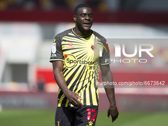  Ken Sema of Watford gestures during the Sky Bet Championship match between Brentford and Watford at the Brentford Community Stadium, Brentf...