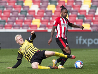  Will Hughes of Watford battle for the ball during the Sky Bet Championship match between Brentford and Watford at the Brentford Community S...