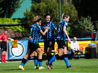 Eva Bartonova of FC Internazionale in action during the Women Serie A match between FC Internazionale and Empoli Ladies FBC at Suning Youth...