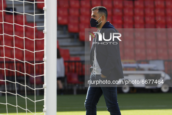 Diego Martinez, coach of Granada CF, before the La Liga match between Granada CF and Cadiz CF at Nuevo Los Carmenes Stadium on May 02, 2021...
