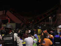 Collapse of a structure of Metro Line 12 in Mexico City between Tezonco and Olivos stations, which fell with passengers on board, where 20 p...