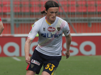Liam Henderson of US Lecce in action during the  during the Serie B match between AC Monza and US Lecce at Stadio Brianteo on May 04, 2021 i...