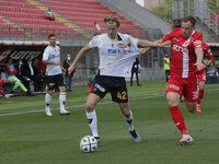 Morten Hjulmand of US Lecce in action during the  during the Serie B match between AC Monza and US Lecce at Stadio Brianteo on May 04, 2021...