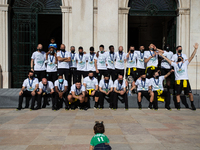 The Sporting CP Futsal Team, on May 4, in Lisbon, Portugal.
The Futsal Team of Sporting Clube de Portugal  was received at the Lisbon chambe...