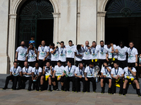 The Sporting CP Futsal Team, on May 4, in Lisbon, Portugal.
The Futsal Team of Sporting Clube de Portugal  was received at the Lisbon chambe...